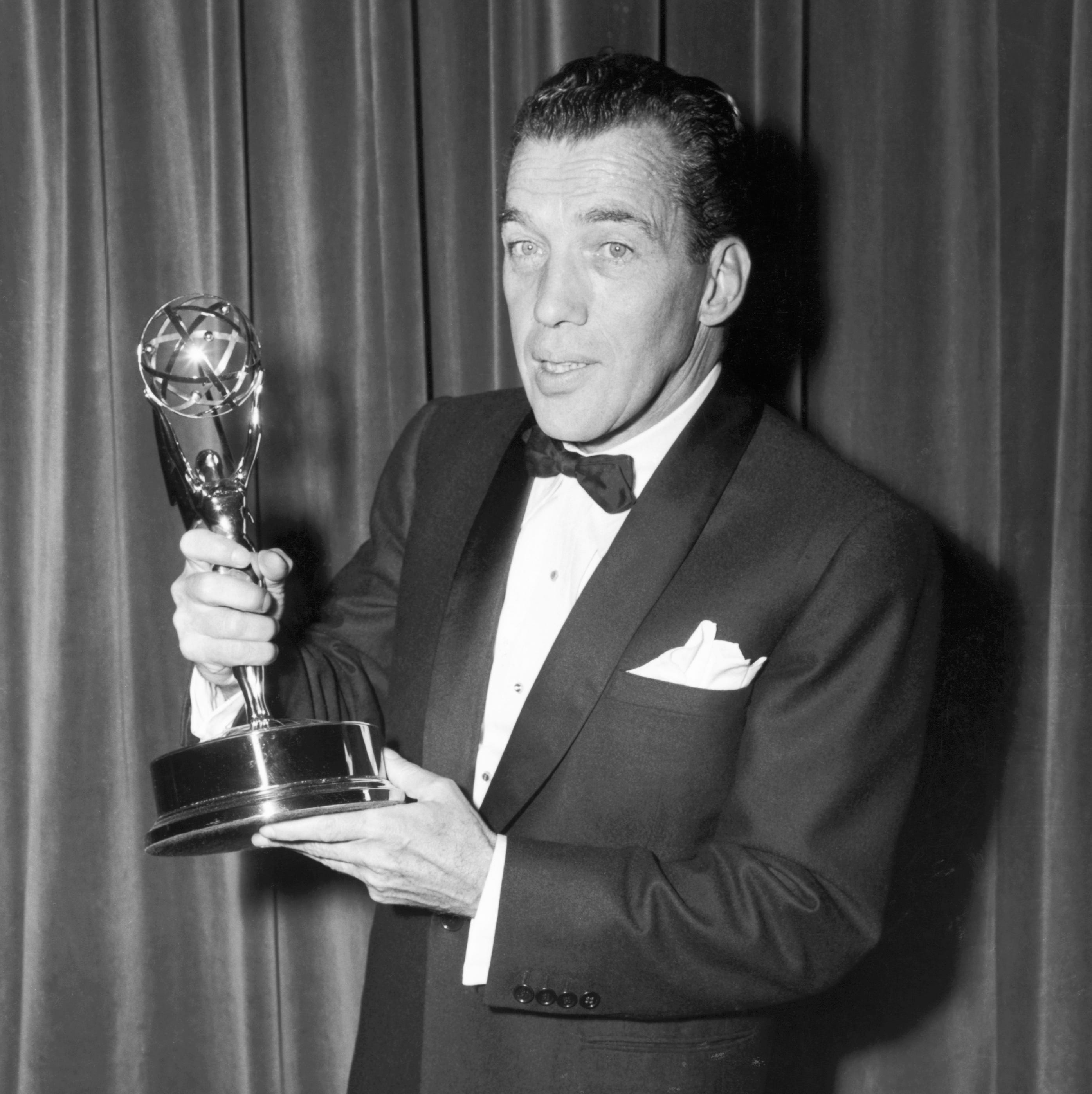 Ed Sullivan Holding Emmy Award ed sullivan holding emmy award