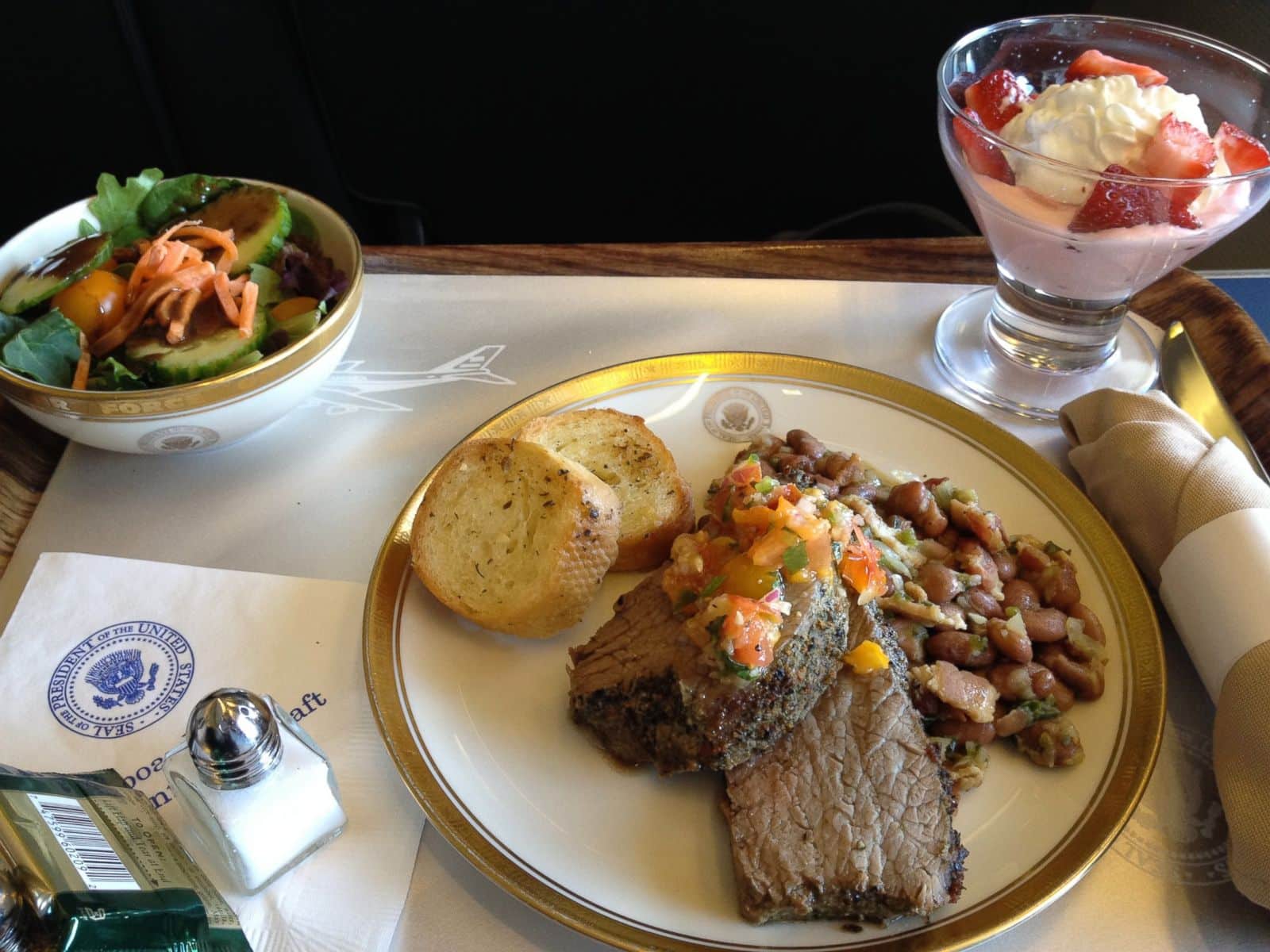Presidential Meals Aboard Air Force One - ABC News
